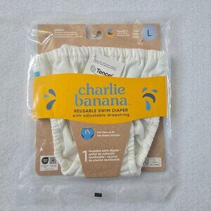 Charlie Banana Reusable Swim Diaper Large L 22-34 lbs Drawstring Baby Toddler